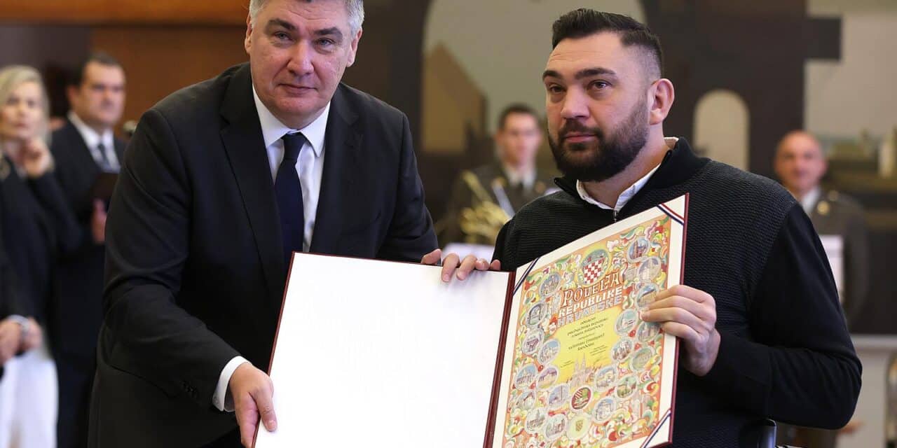 Zagreb: Predsjednik Milanović uručio odlikovanja sportašima i sportašicama