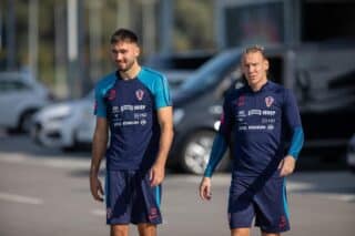 Osijek: Trening Hrvatske nogometne reprezentacije