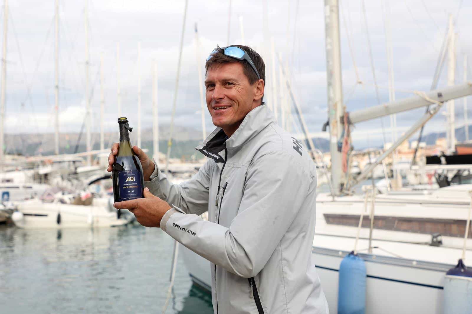 Split: Doček Ivice Kostelića koji je osvojio titulu prvaka Mediterana u jedrenju