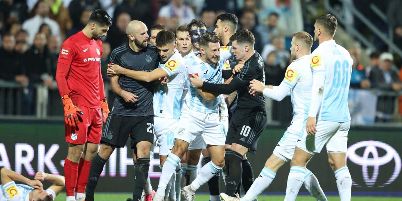 Rijeka: Utakmica HNK Rijeka i GNK Dinamo u 15. kolu Prve HNL
