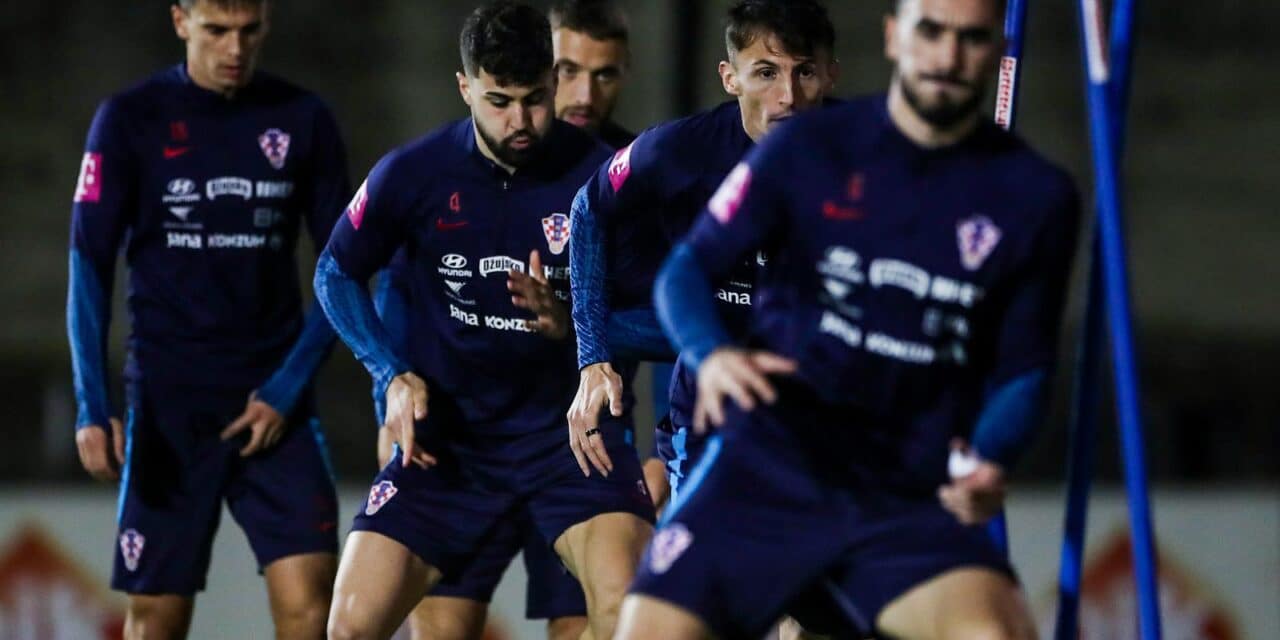 Zagreb: Trening nogometne reprezentacije na terenu Hitrec Kacijan