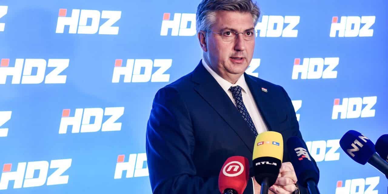 Zagreb: Andrej Plenković dao je izjavu medijima nakon sjednice Predsjedništva HDZ-a