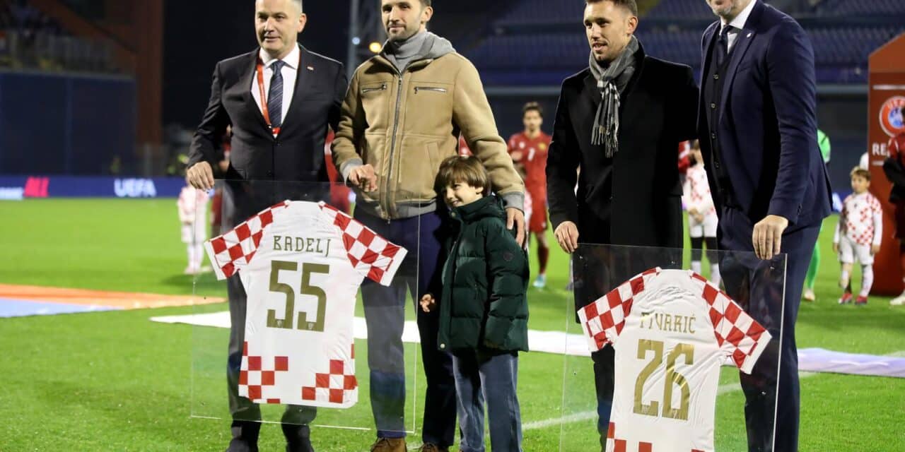 Zagreb: Milan Badelj i Josip Pivarić dobili su priznanje HNS-a uoči susreta Hrvatske i Armenije