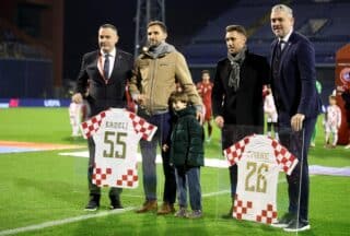 Zagreb: Milan Badelj i Josip Pivarić dobili su priznanje HNS-a uoči susreta Hrvatske i Armenije