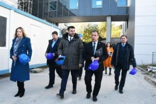 Sisak: Vili Beroš obišao  je gradilišta u sklopu Opće bolnice “dr. Ivo Pedišić”