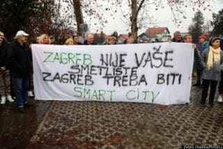 Zagreb: Prosvjedni skup protiv izgradnje centra za gospodarenje otpadom u Resniku