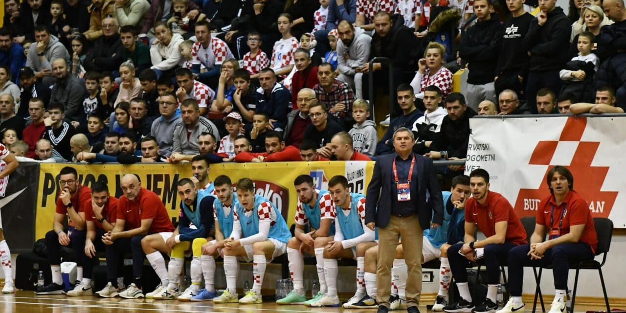 Slavonski Brod: Utakmica kvalifikacija za Svjetsko prvenstvo u futsalu između Hrvatske i Njemačke