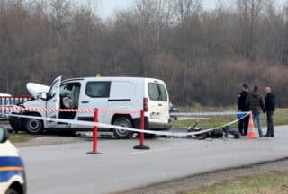 U sudaru motocikla i kombija kod Rugvice dvije su osobe poginule