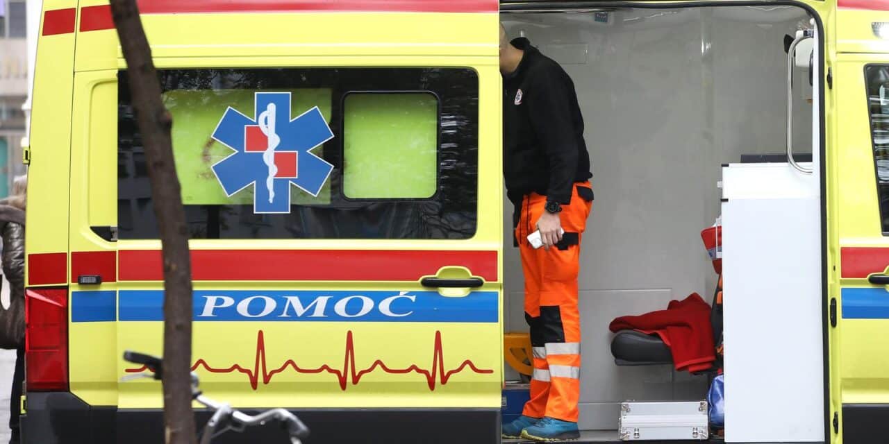 Zagreb: Vozilo Hitne pomoći na intervenciji