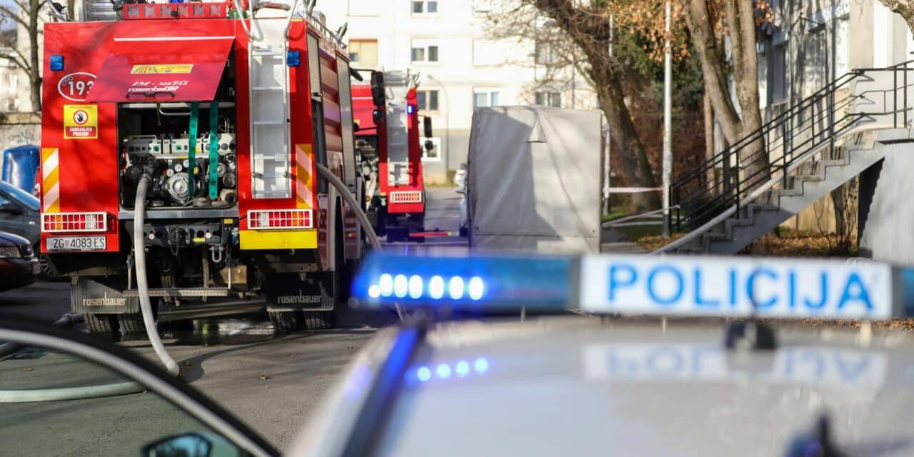 Izbio požar u stanu u zagrebačkom naselju Trnsko