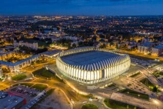 Fotografije iz zraka Arene Zagreb