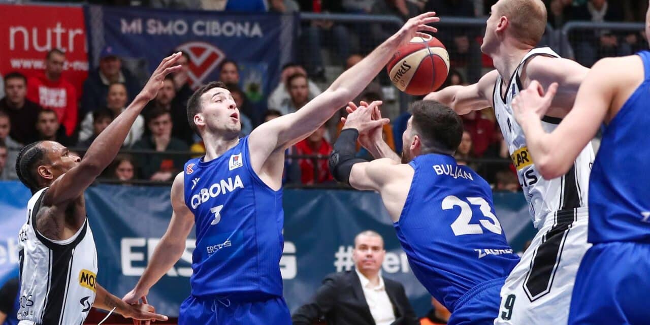 Zagreb: Košarkaška utakmica ABA lige između KK Cibona i KK Partizan