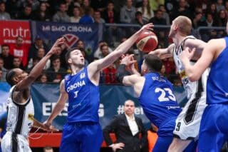 Zagreb: Košarkaška utakmica ABA lige između KK Cibona i KK Partizan