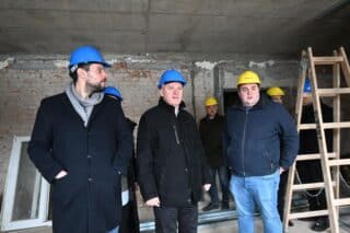 Zagreb: Ministar Bačić obišao je gradilišta obnove od potresa na području Grada Zagreba