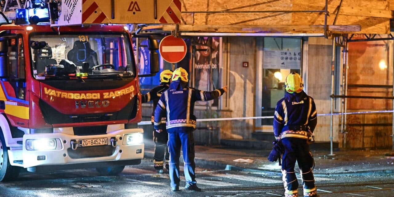 Zagreb: Intervencija vatrogasaca zbog pada dijela fasade