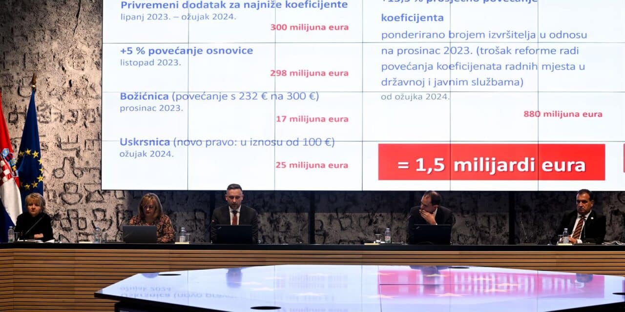 Zagreb: Članovi Vlade RH predstavili nove koeficijente