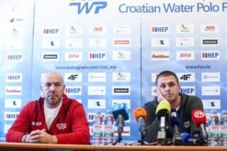 Zagreb: Konferencija za medije hrvatske vaterpolo reprezentacije uoči odlaska na Svjetsko prvenstvo