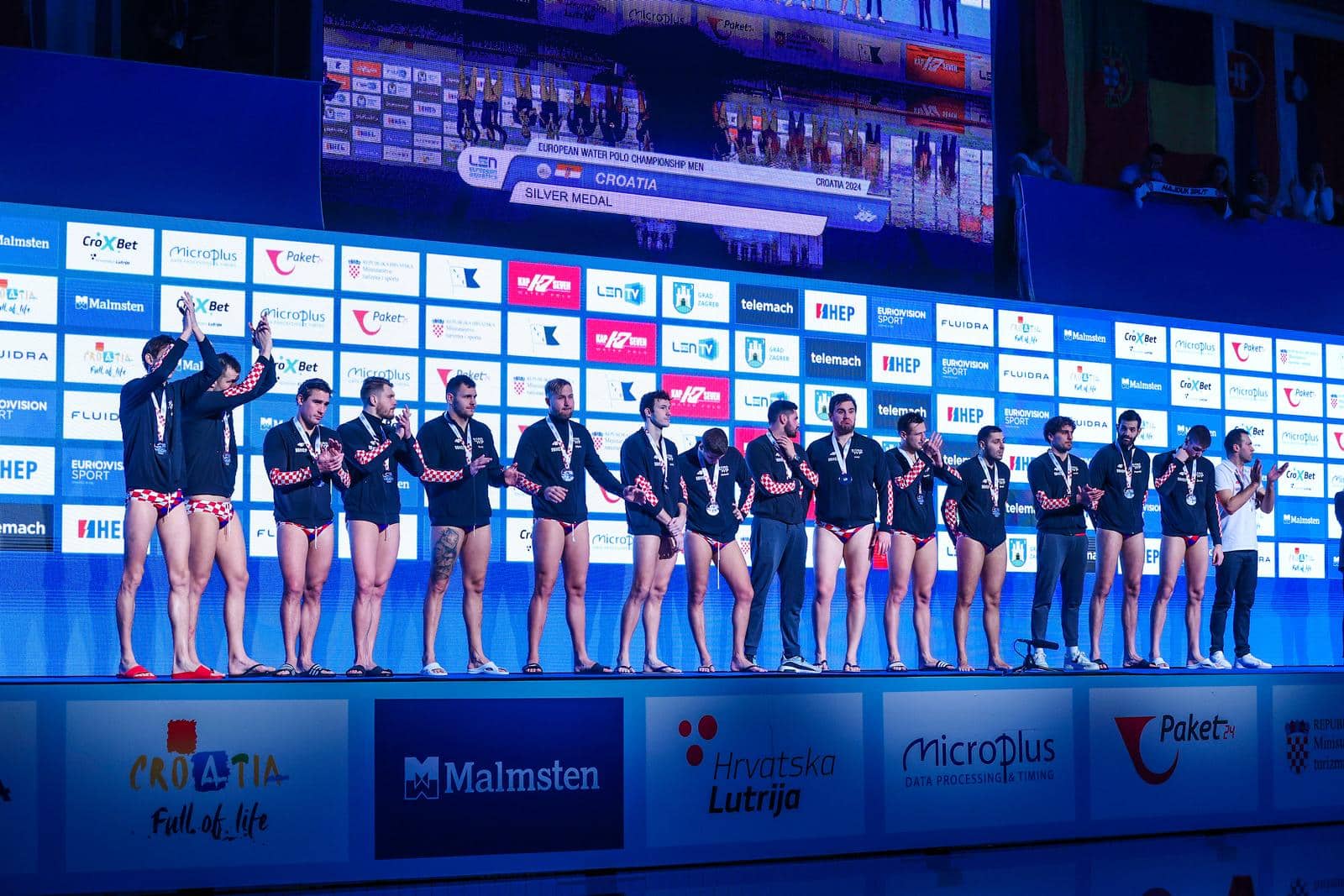 Zagreb: Svečana dodjela medalja Europskog prvenstva u vaterpolu