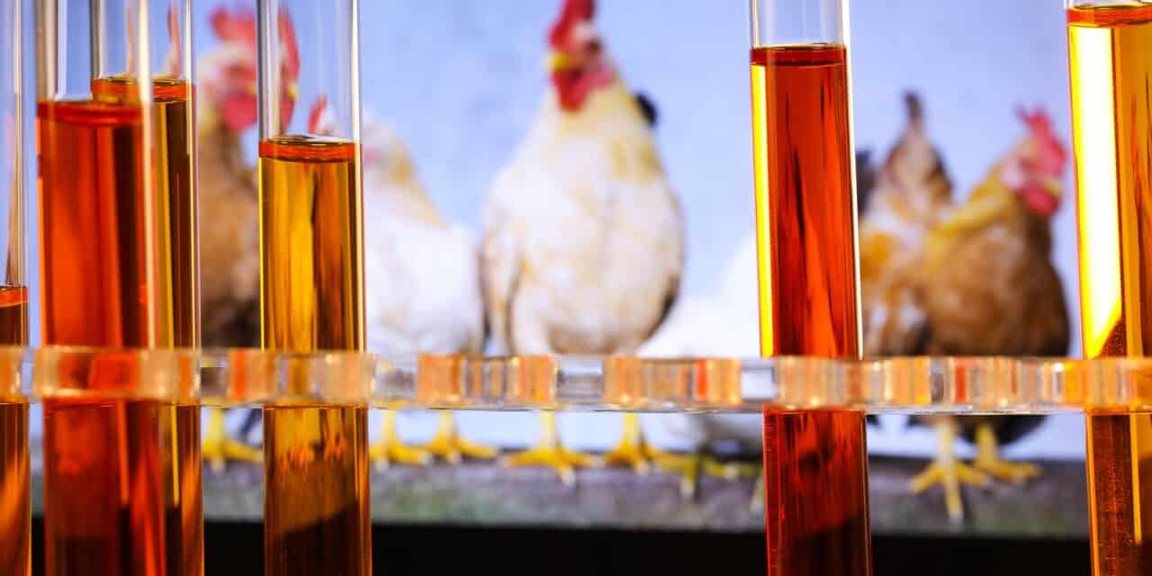 Ilustracija, laboratorij za testiranje na H5N1
