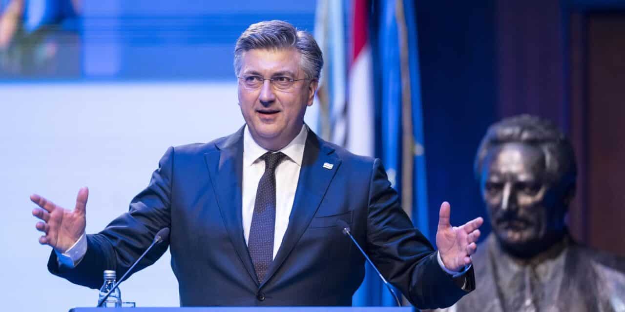 Zagreb: Govor Andreja Plenkovića na 20. Općem saboru HDZ-a u KD Vatroslav Lisinski