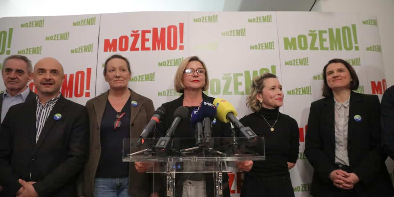 Zagreb: Izvanredna konferencija za medije stranke Možemo! uoči suradnje sa SDP-om