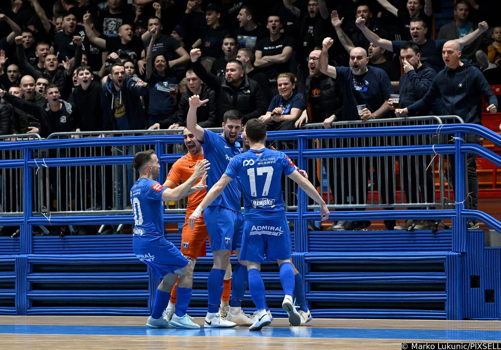 Zagreb: Prva utakmica četvrtfinala SuperSport HMNL-a, MNK Futsal Dinamo – MNK Torcida
