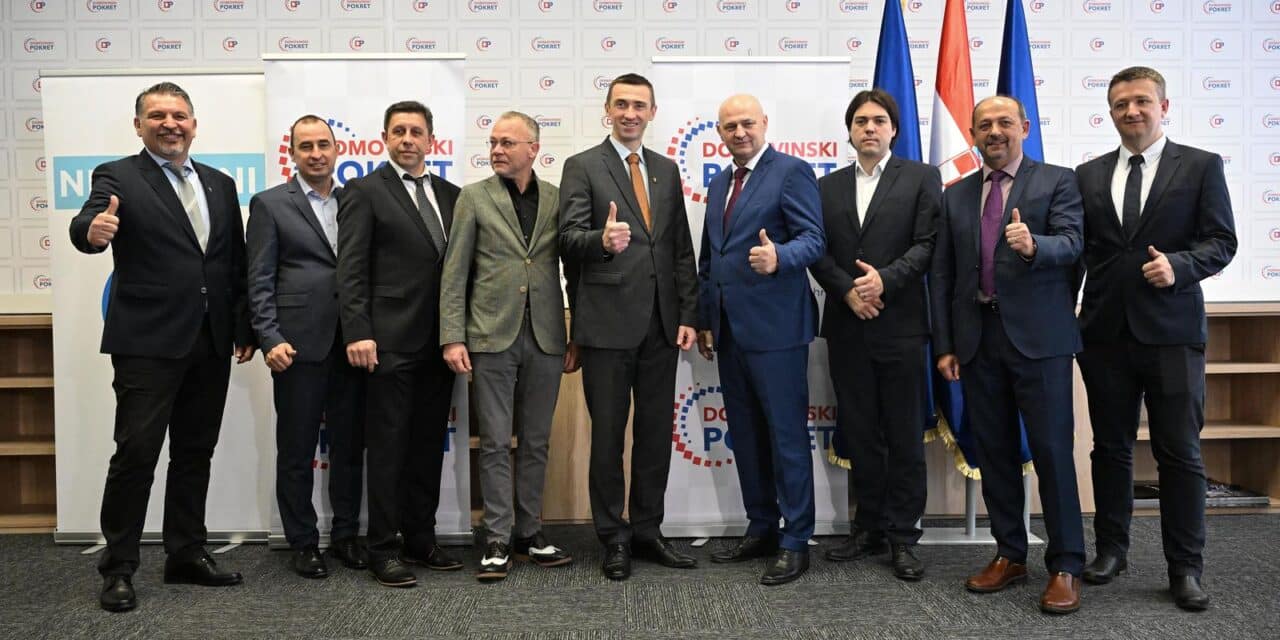 Zagreb: Konferencija nakon koalicijskog sporazuma Domovinskog pokreta i drugih stranaka
