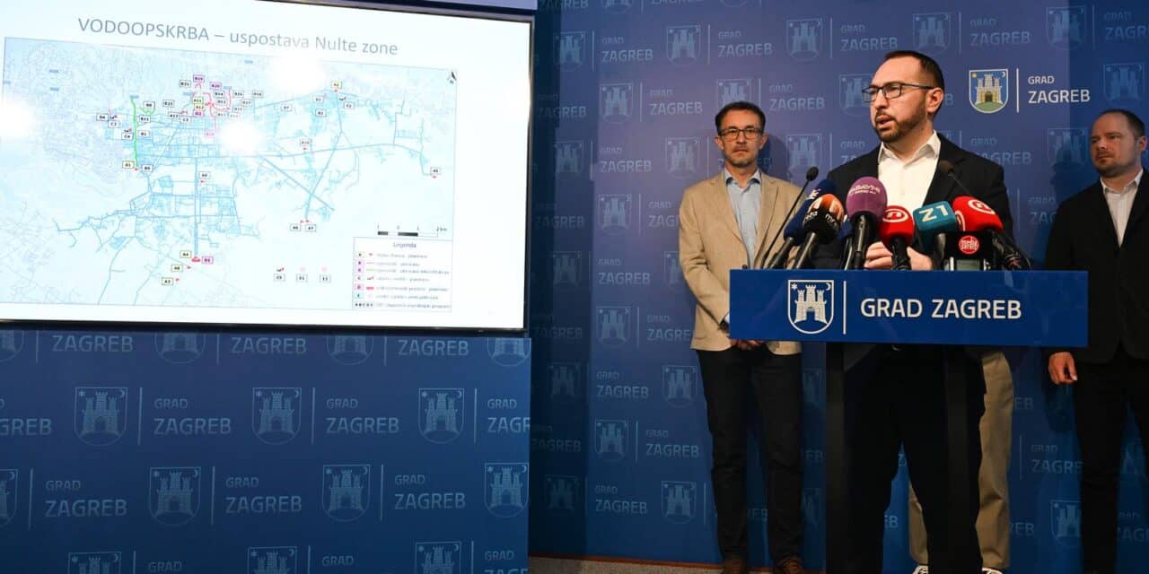 Zagreb: Gradonačelnik Tomašević sa suradnicima održao konferenciju za medije