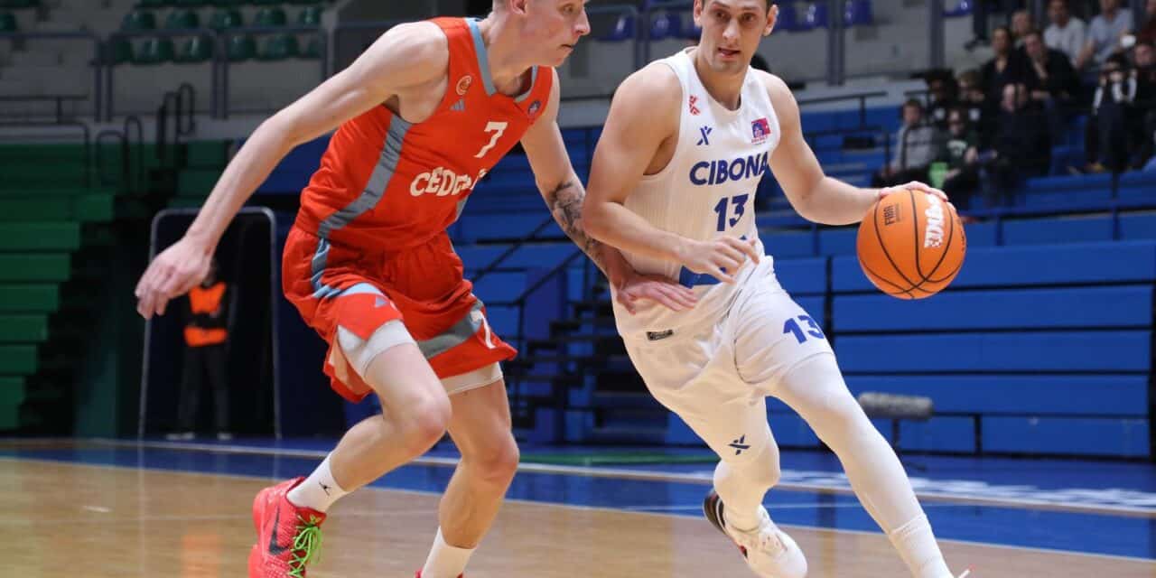 Zagreb: Utakmica 28. kola prvenstva Hrvatske za košarkaše Cibona – Cedevita Junior