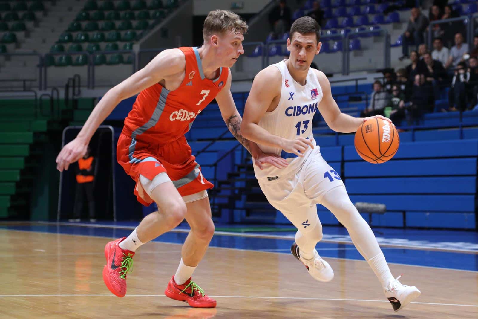 Zagreb: Utakmica 28. kola prvenstva Hrvatske za košarkaše Cibona – Cedevita Junior