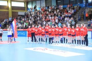 Zagreb: Kvalifikacije za ženski EHF Euro 2024, Hrvatska – Crna Gora