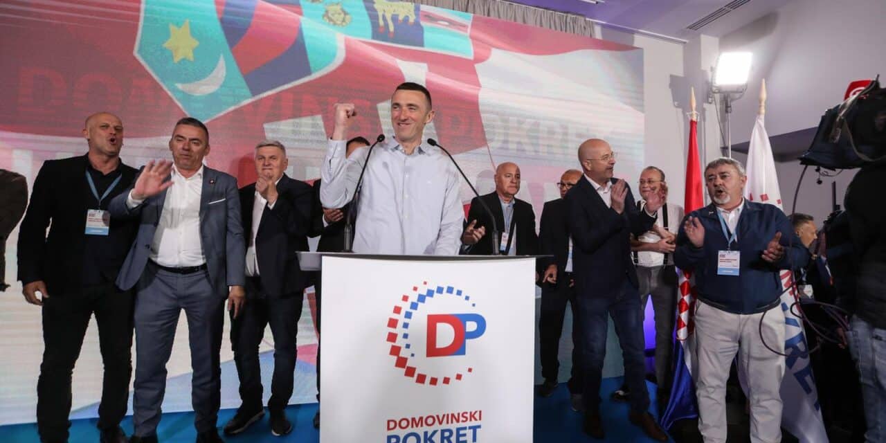 Zagreb: Ivan Penava obratio se okupljenima u stožeru Domovinskog pokreta