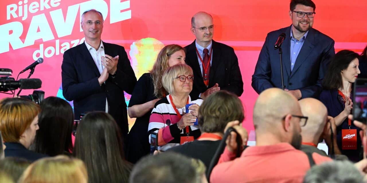 Zagreb: Peđa Grbin obratio se okupljenima u stožeru Rijeke pravde