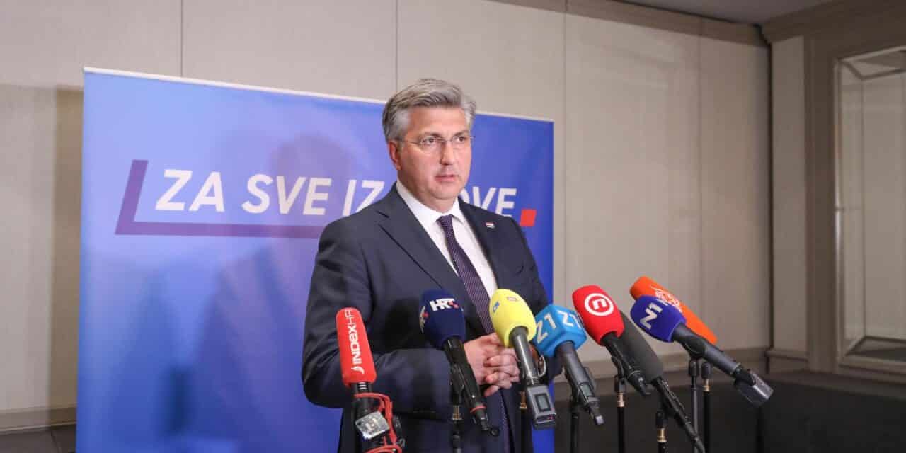 Zagreb: Konferencija za medije Andreja Plenkovića po završetku Nacionalnog vijeća HDZ-a