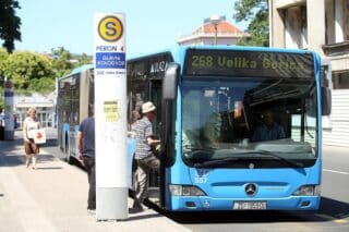 Zagreb: Autobusno stajalite ZET-ove linije 268