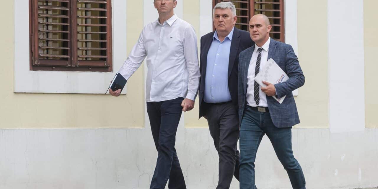 Zagreb: Odlazak Domovinskog pokreta sa sastanka s HDZ-om