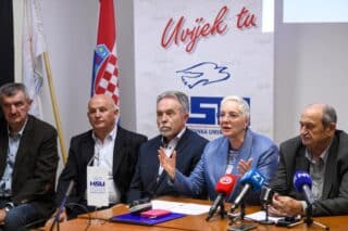 Zagreb: Konferencija Hrvatske stranke umirovljenika na kojoj su predstavili kandidacijsku listu za EU parlament
