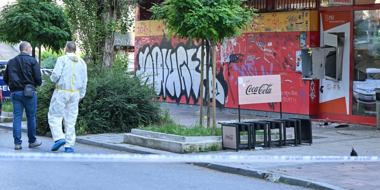 Zagreb: Eksplozivom raznesen bankomat u Ulici Milke Trnine