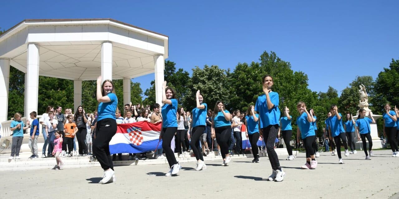Bjelovar: Kao podrška Baby Lasagni građani zaplesali u glavnom gradskom parku