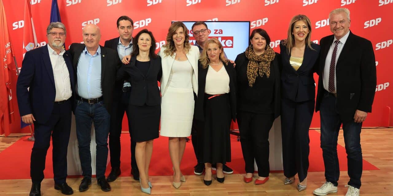 Zagreb: Predstavljanje liste SDP-a za Europski parlament u središnjici stranke