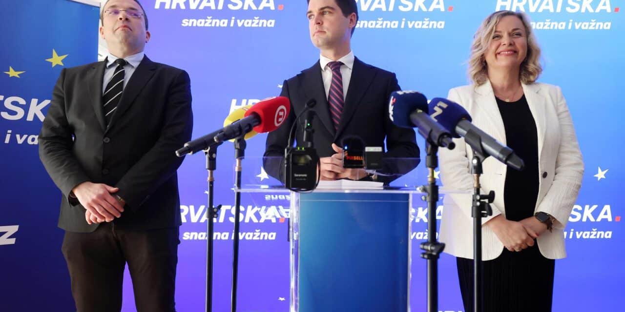 Zagreb: Konferencija za medije kandidatkinja i kandidata na europskim izborima s liste HDZ-a