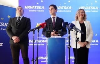 Zagreb: Konferencija za medije kandidatkinja i kandidata na europskim izborima s liste HDZ-a