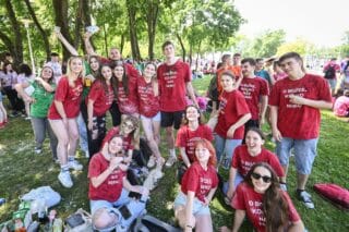 Maturanti na zagrebačkom Bundeku proslavili zadnji dan škole