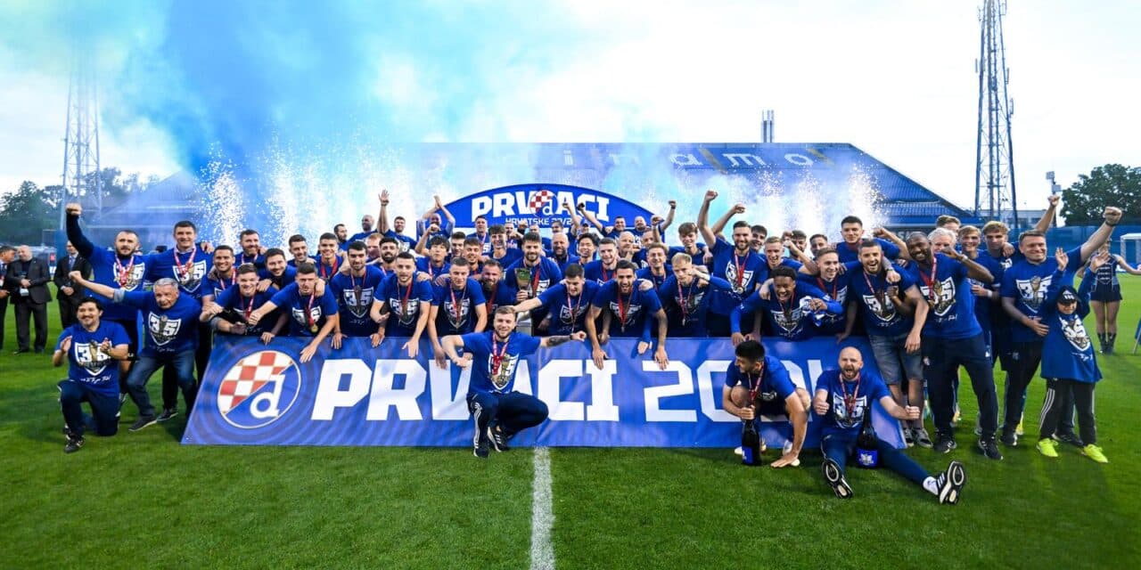 Ceremonija dodjele pehara Dinamu, osvajaču SuperSport Hrvatske nogometne lige