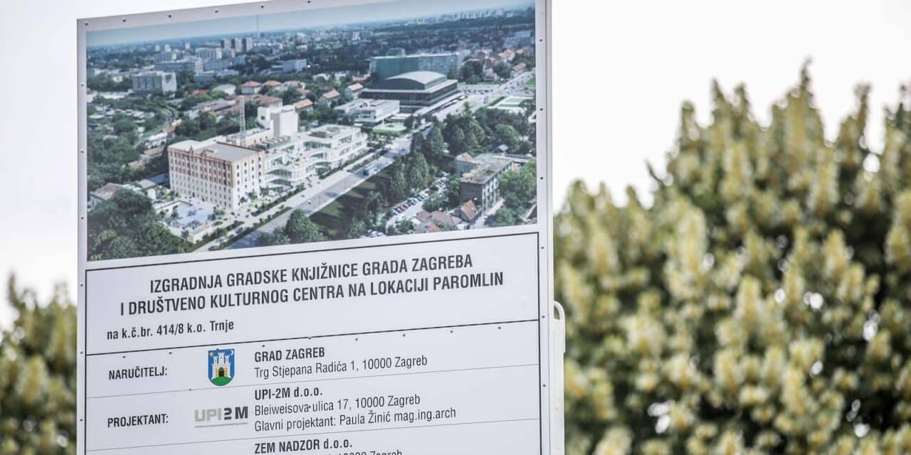 Zagreb: Gradonačelnik sa suradnicima obišao gradilište Paromlin gdje će se graditi Gradska knjižnica