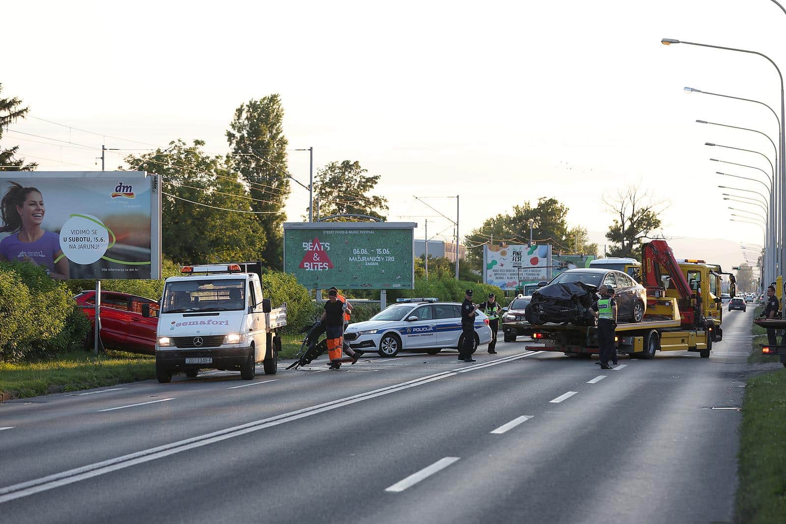 Pet ozlijeđenih u teškom sudaru u Zagrebu