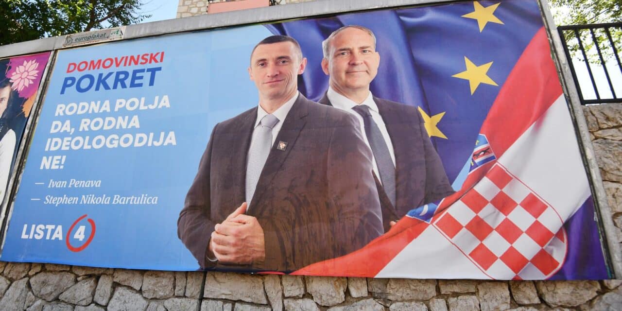 �ibenik: Pogre�ka na plakatima Domovinskog pokreta za Europski parlament