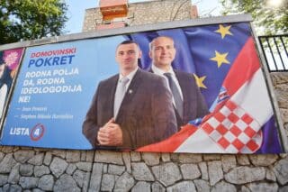 ibenik: Pogreka na plakatima Domovinskog pokreta za Europski parlament