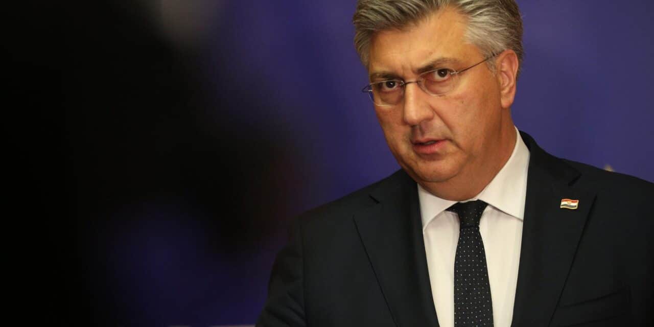Zagreb: Konferencija za medije Andreja Plenkovića nakon sjednice Predsjedništva HDZ-a i sjednice Nacionalnog odbora