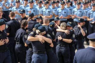 Zagreb: Svečanost povodom završetka školovanja učenika 4. razreda Policijske škole Josip Jović